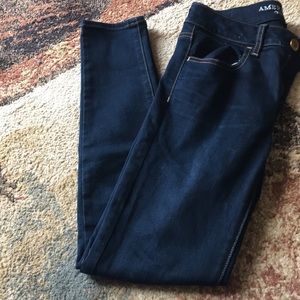 American eagle navy blue skinny jeans